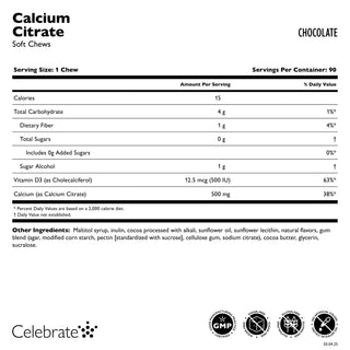 Calcium Citrate, Soft Chews
