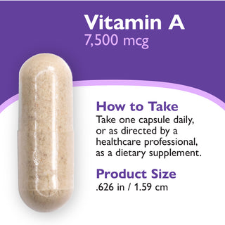 Vitamin A 7.500mcg (25.000 IU), Capsules