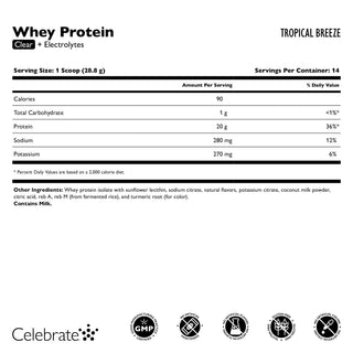 Celebrate Whey Protein Clear + Electrolytes